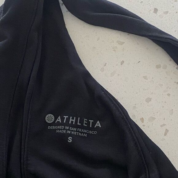 Athleta Small Black Tank Top Athletic Shirt Workout - Picture 5 of 7